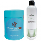 Набір заспокійсливий екстразволожуючий маска SeaweedPro + гелем-активатором заспокійливим на основі алантоїну 300 грам + 250 мл