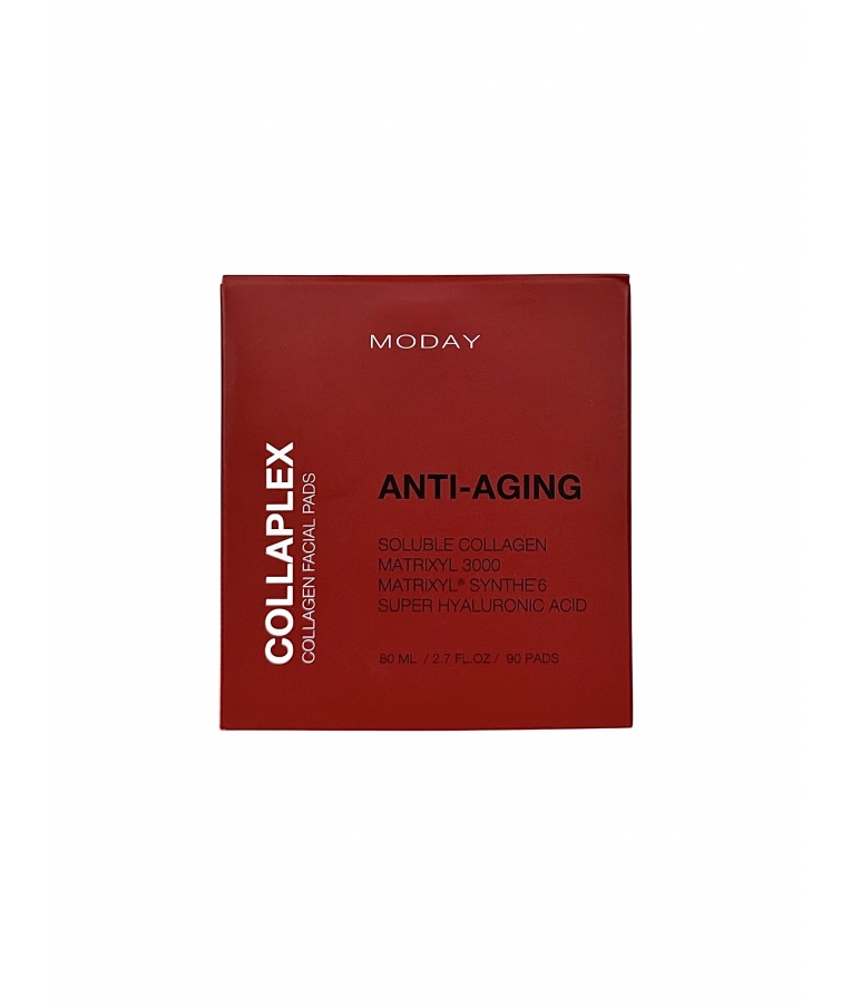 Колагенові антивікові педи для обличчя MODAY COLLAPLEX Collagen anti-aging pads з колагеном, пептидами та гіалуроновою кислотою 90 шт.