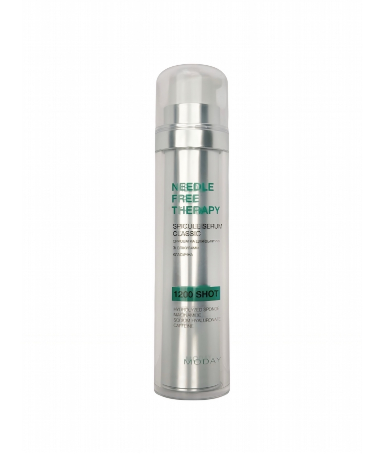 Сироватка для обличчя MODAY Needle-Free Therapy Spicule Serum 1200 SHOT зі спікулами, ніацинамідом, кофеїном та гіалуроновою кислотою 50 мл