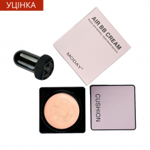УЦІНКА! Адаптивний повітряний кушон для макіяжу MODAY CUSHION AIR BB CREAM SPF4 з маслом Ши та УФ фільтром 20 грам