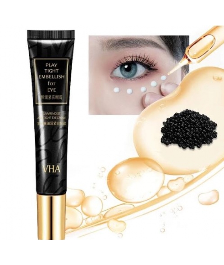 Крем для догляду за шкірою навколо очей  VHA Caviar Moist And Ticht Eye Cream на основі екстракту чорної ікри 20 гр